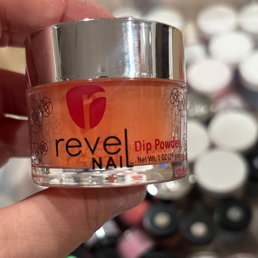 Revel Nail Orange Dip Powder- Oahu 1oz